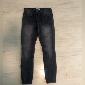 Free People Women Faded purple Skinny Calf Zipper Ankle Low Rise Moto Jeans